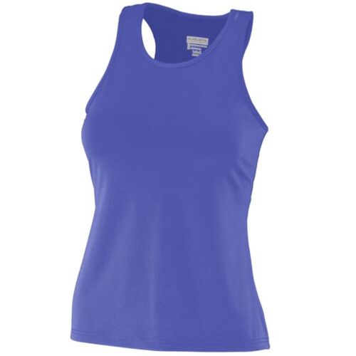 Ladies Poly/Spandex Solid Racerback Tank Vignette