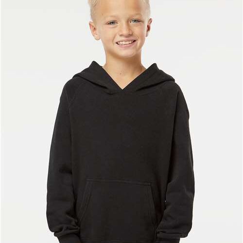 Youth Lightweight Special Blend Raglan Hooded Sweatshirt Vignette