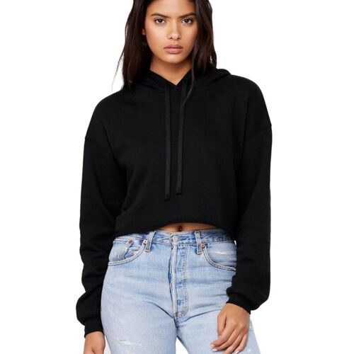 Women's Crop Fleece Hoodie Sweatshirt Vignette