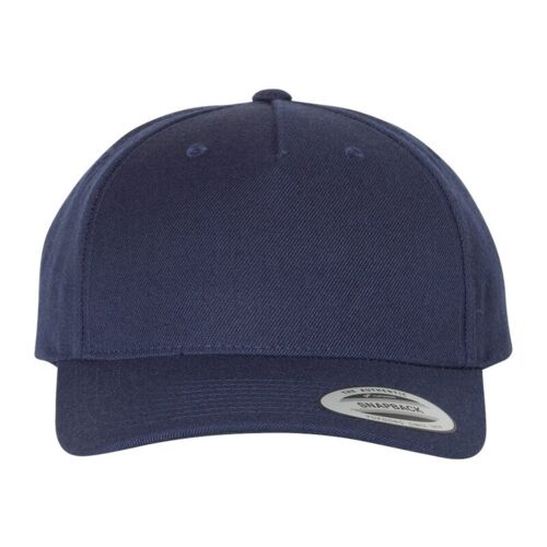 Premium Five-Panel Curved Bill Snapback Cap Vignette