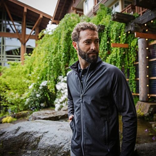 Cutter & Buck Adapt Eco Knit Hybrid Recycled Mens Big & Tall Full Zip Jacket Vignette