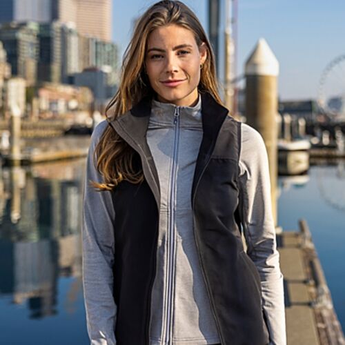 Cutter & Buck Charter Eco Recycled Full-Zip Womens Vest Vignette