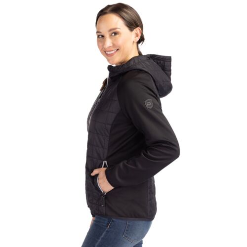 Cutter & Buck Rainier Primaloft Womens Eco Full Zip Hybrid Jacket Vignette