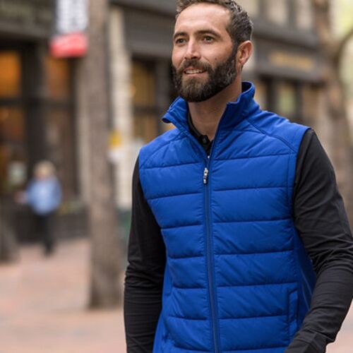 Cutter & Buck Evoke Hybrid Eco Softshell Recycled Mens Full Zip Vest Vignette