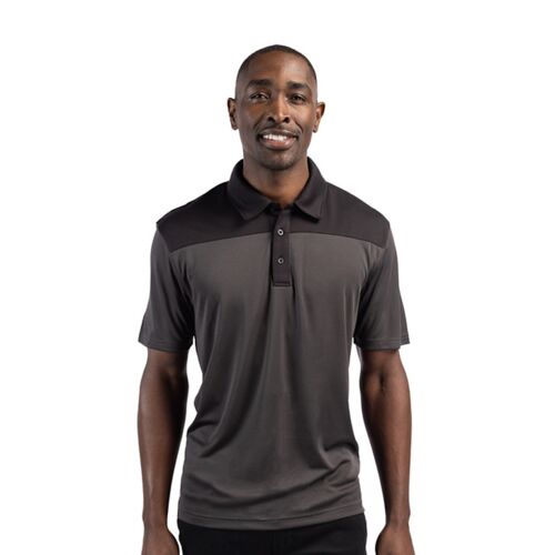 Clique Parma Colorblock Tech Jersey Mens Polo Vignette