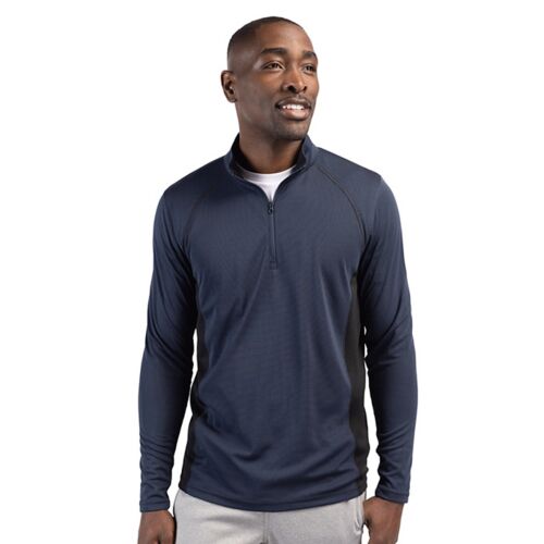 Clique Ice Pique Colorblock Mens Half Zip Tech Pullover Vignette