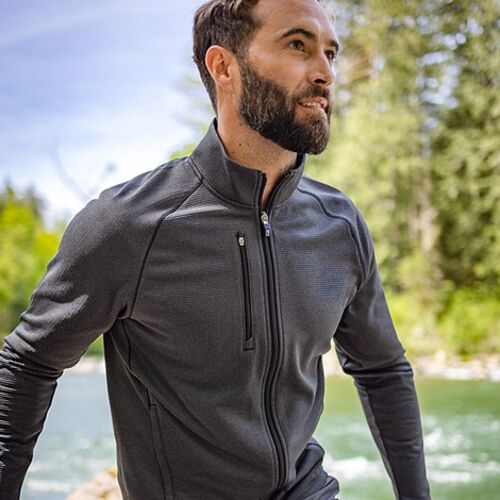 Cutter & Buck Peshastin Eco Fleece Recycled Mens Full Zip Jacket Vignette