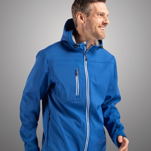 Clique Telemark Eco Stretch Softshell Full Zip Mens Hooded Jacket Vignette