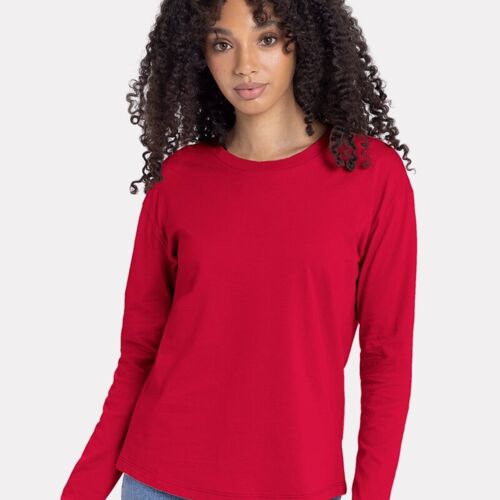 Women's Cotton Relaxed Long Sleeve T-Shirt Vignette