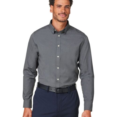 Men's CrownLux Performance® Spencer Poplin Dress Shirt Vignette