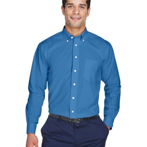 Men's Crown Collection® Oxford Woven Dress Shirt Vignette