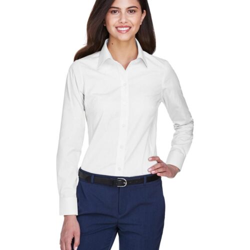 Women's Crown Collection® Oxford Woven Dress Shirt Vignette