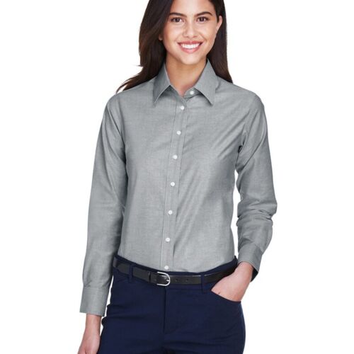 Women's Long Sleeve Oxford Dress Shirt Vignette