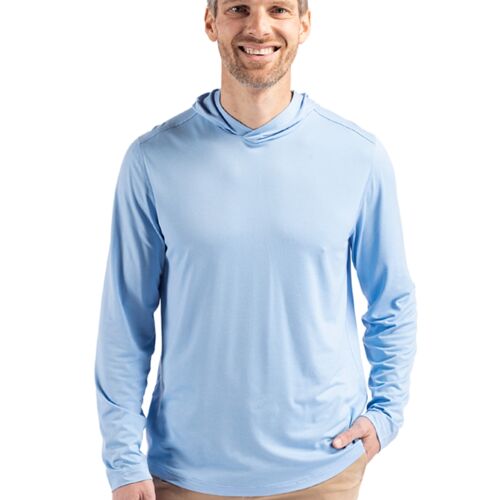 Cutter & Buck Coastline Epic Comfort Eco Recycled Mens Hooded Shirt Vignette