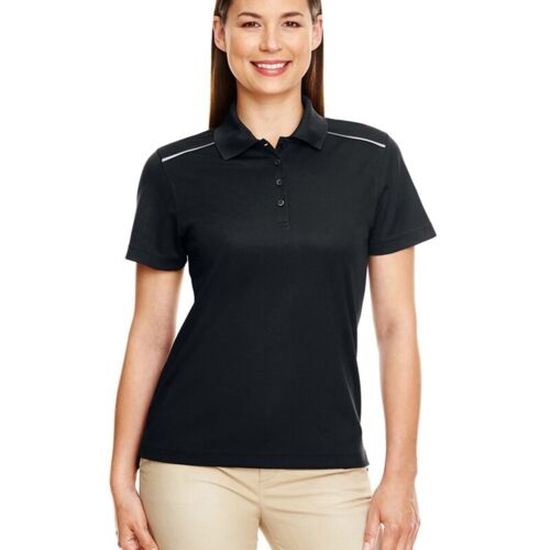 Women's Radiant Performance Piqué Polo with Reflective Piping Vignette