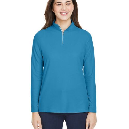 Women's Fusion ChromaSoft™ Pique Quarter-Zip Pullover Vignette