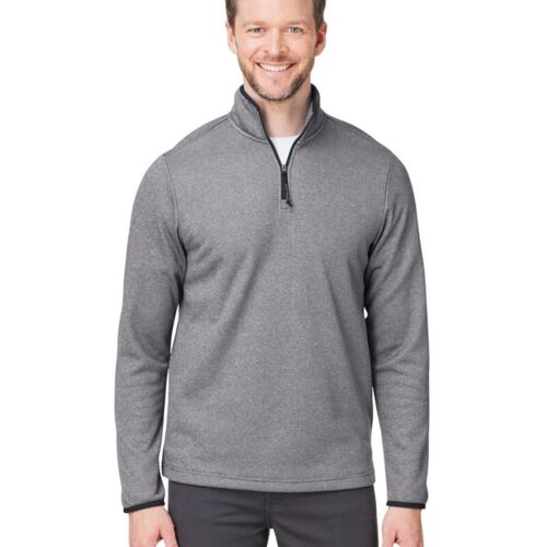 Men's Venture Heathered Stripe Quarter-Zip Pullover Vignette