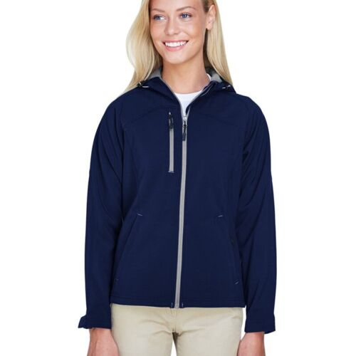 Women's Prospect Two-Layer Fleece Bonded Soft Shell Hooded Jacket Vignette