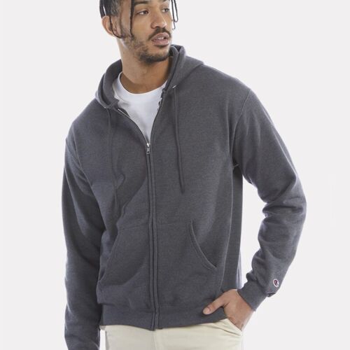 Unisex Powerblend® Full-Zip Hooded Sweatshirt Vignette