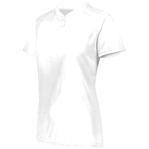 Ladies Attain Wicking Two-Button Softball Jersey Vignette