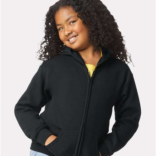 Youth Heavy Blend™ Full-Zip Hooded Sweatshirt Vignette