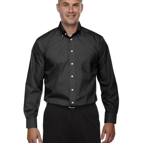 Men's Tall Crown Collection® Broadcloth Woven Dress Shirt Vignette