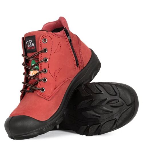 Bottes de travail 6" en cuir nubuck, cap en acier pour femme Vignette