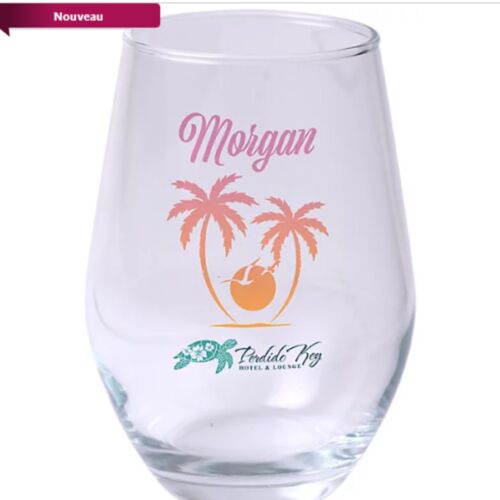 Verre à vin sans pied POD Full Color 11.5oz Vignette