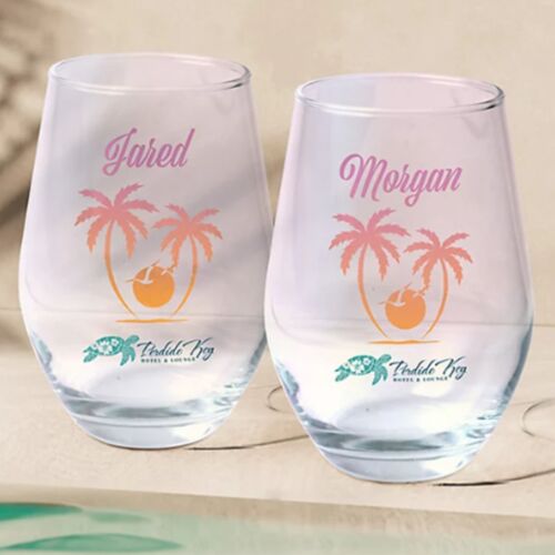 Verre à vin sans pied POD Full Color 11.5oz Vignette