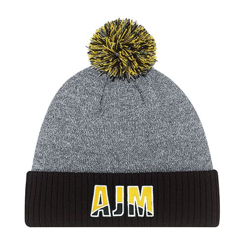 Tuque à rebord avec pompon Vignette