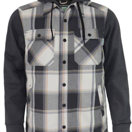 Chemise de sergé résistant, doublée, polar aux manches et capuchon Vignette