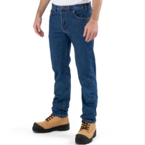 Jean 5 Poches à Coupe Régulière - Bleu délavé Vignette