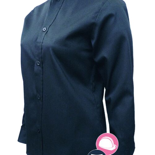 Chemise de travail extensible à manches longues pour femme Vignette