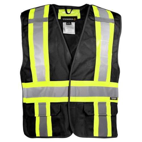 Veste en maille ajourées détachable en 5 points haute visibilité Vignette