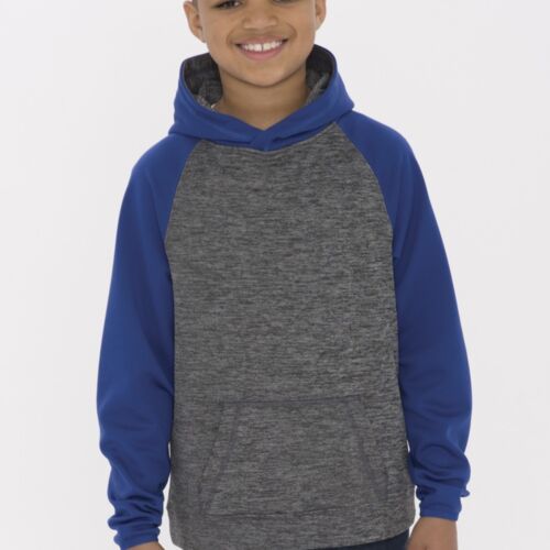 ATC™ DYNAMIC HEATHER FLEECE TWO TONE YOUTH HOODIE Vignette